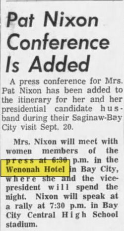 Wenonah Hotel - Sep 12 1960 Article (newer photo)